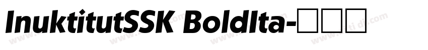InuktitutSSK BoldIta字体转换